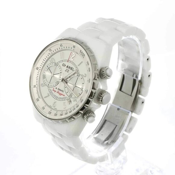 CHANEL J12 SUPERLEGGERA H3410 Chronograph Automatic Silver Dial Mens 90282575 - Picture 3 of 8
